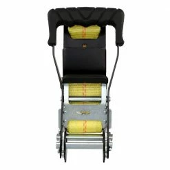 Husky 2 in. x 27 ft. Heavy-Duty Ratchet Tie-Down Strap with Flat Hooks -Biggie Sales yellows golds husky ratchet straps fh0850 40 1000